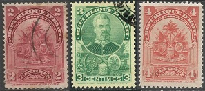 HAITI # 55 - 57  1898