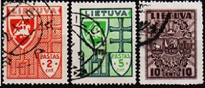 LITUANIA #286 - 288  1934