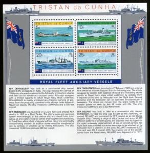 Tristan Da Cunha #250a 1978 H.S. Nueva "Barcos auxiliares de la Armada Real"