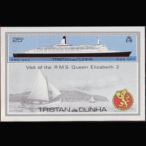 Tristan Da Cunha #259 1979 H.S. NUEVA "Visita del crucero Reina Isabel II"
