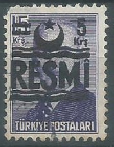 Turquia #O29a  1955