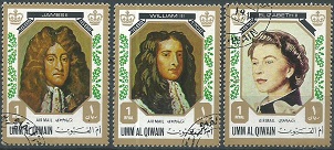 Umm al-Qaywayn Mi#794A - 795A y Mi#808A 1972