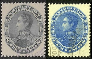 Venezuela #128 y #130 1893