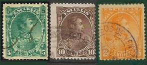 Venezuela #79 - 81  1882