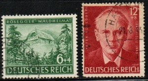 Alemania III Reich #B241 - B242 1943 Serie completa