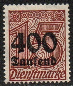 Alemania #O35  1923  Nueva  (Hinged)