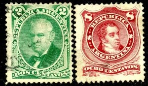Argentina #38 - 39 1888