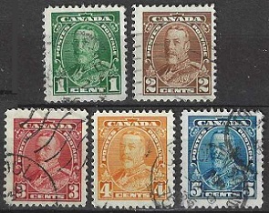 Canada #217 - 221 1935