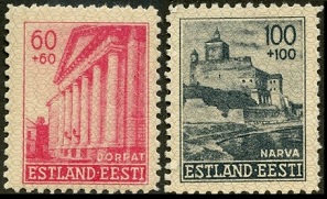 Estonia  #NB5 - NB6  1941    Nueva  (Hinged)