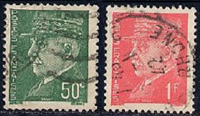Francia #431 y #437 1941