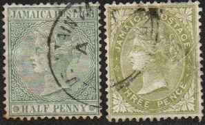 Jamacia  #16 y #21  1883