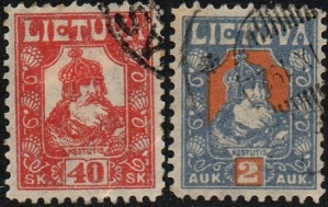 Lituania #101 y #106 1921