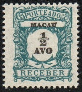 Macao #J1 1904 Nueva (Hinged)