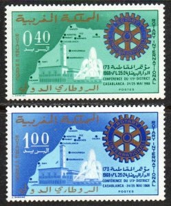 Marruecos #193 - 194  1968 Serie completa  Nueva NH
