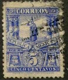 Mexico  # 283   1898  "Monumento a Cuauhtémoc"