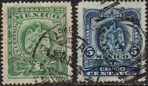 Mexico  # 294 y #297  1899