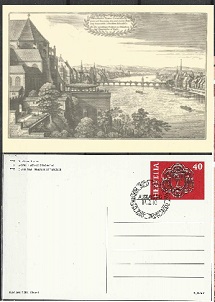 Suiza  1983  Catedral de Basel. Entero potal