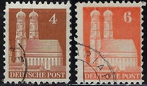 Alemania 635 y #638 1948