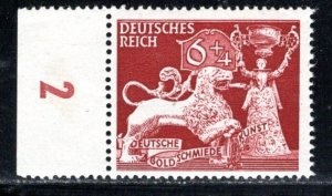 Alemania III Reich #B206 1942 con etiqueta Nueva NH