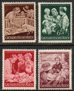 Alemania #B253 - B256 1944 Serie completa Nueva  NH