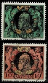 Bavaria Estado alemán  #92 - 93   1911  Serie completa