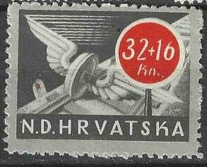 Croacia #B55   1944  Nueva NH