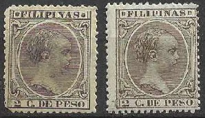 Filipinas #145 - 146  1890  Nuevas