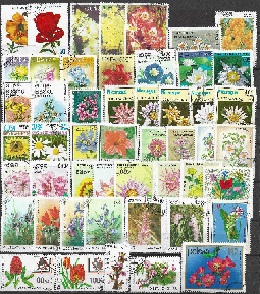 Flores 50 estampillas Vol.4