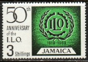 Jamaica #274   1969  "Organización Internacional del Trabajo"