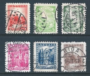 Letonia  #174 - 179  1934  Serie completa