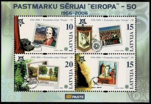Letonia  #637  2006 H.S. Nueva  «Europa 50 años»