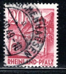 Palatinado - Alemania bajo ocupación francesa #6N35   1948