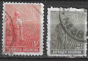 Argentina  #177 y #181   1911