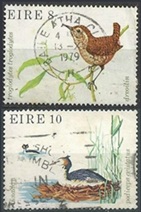 Irlanda #449 - 450   1979  NH  "Reyezuelo euroasiático y somormujo lavanco"