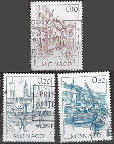 Monaco #1411, #1413 - 1414  1984