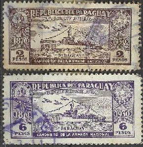 PARAGUAY #C42 y #C47  1930