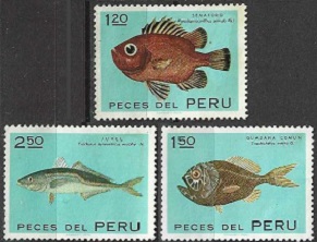 PERU #574 - 576   1972 Nuevas SG