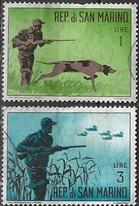 San Marino #529 y #531   1962