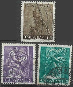 Vaticano #423 - 424 y #428 1966