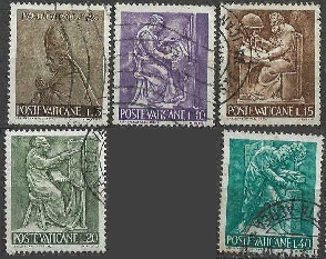 Vaticano #423 - 426 y #428  1966