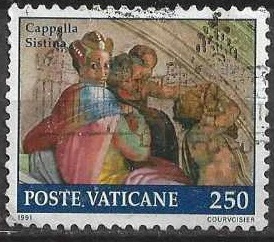 Vaticano #873 1991 "Frescos de la Capilla Sixtina"