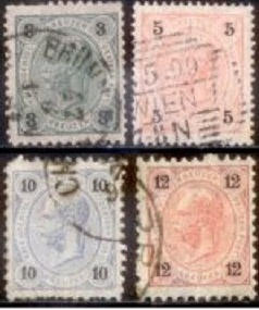 AUSTRIA #53 - 56 1890