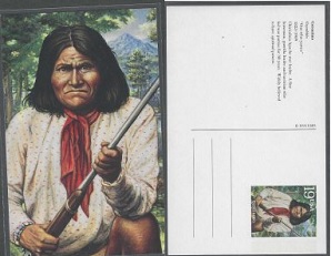 Estados Unidos #UX190 1993 Entero postal Nuevo "Gerónimo"