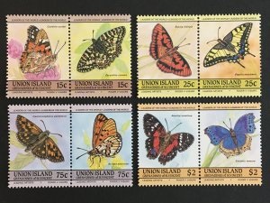 Islas Union #194 - 197 1985 Serie completa Nuevas NH