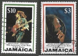 Jamaica #839 - 840 1995 "Bob Marley"