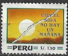 PERU #1064  1993  Nueva NH "Prevención del SIDA"