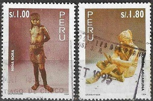 PERU #1103 - 1104  1995  Serie completa "Grupos étnicos"