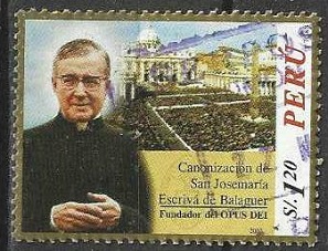 PERU #1356  2003 "Josemaria Escriba"