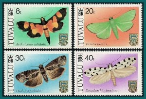 Tuvalu #138 - 141   1980  Serie completa  Nueva NH "Polillas"