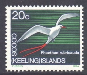 Islas de Cocos #16   1969  Nueva  NH Scott $0.90  "Pájaro tropical de cola roja"